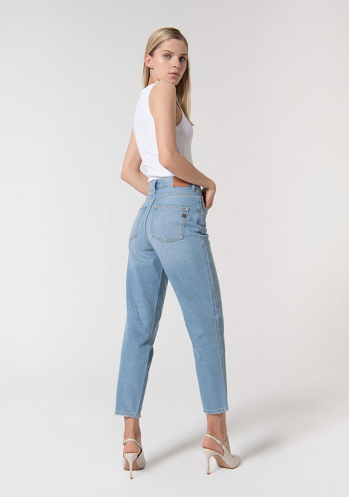 FRACOMINA VERA1-MOM FIT PANT BLEACHED