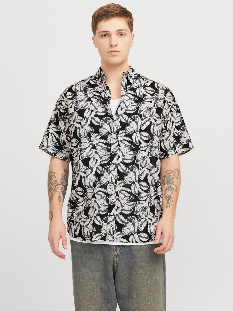 JACK AND JONES JORJOSHUA SPLIT AOP SHIRT SS