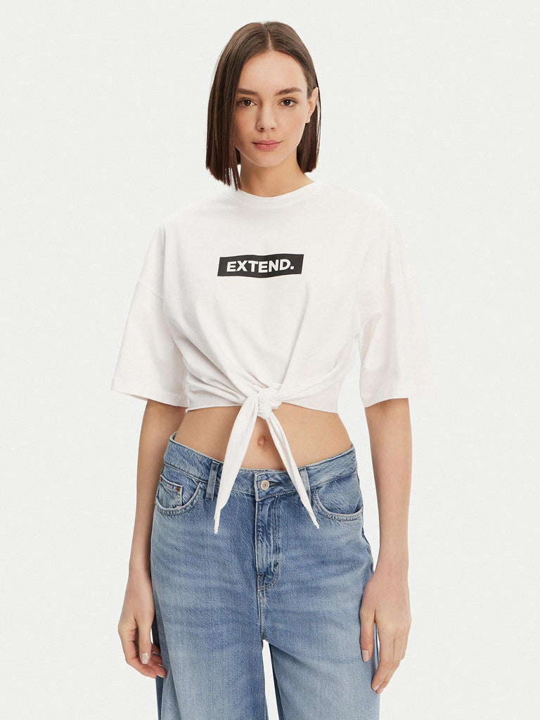 ONLY ONLSERENA LIFE S/S O-NECK KNOT TOP XTJRS