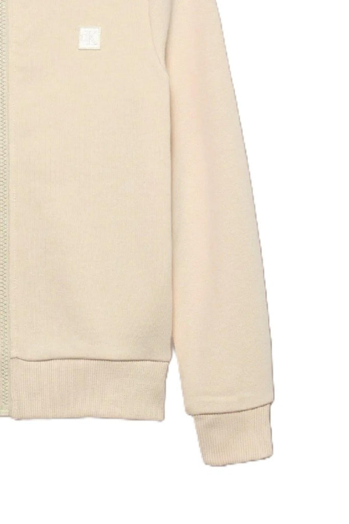 CALVIN KLEIN JEANS MINI BADGE ZIP-THROUGH
