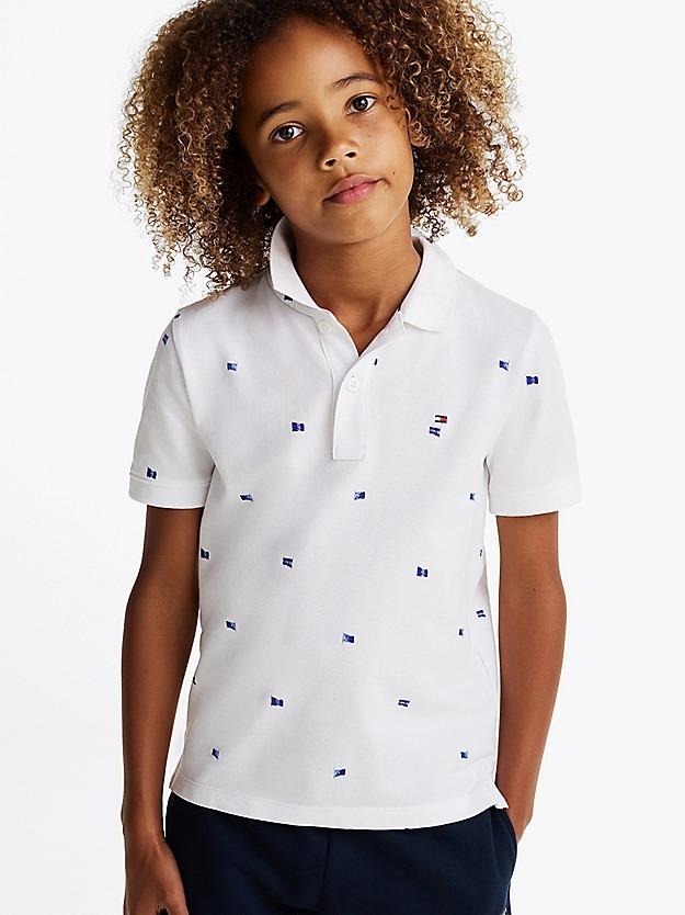 TOMMY HILFIGER FLAGS PRINTED REG POLO SS