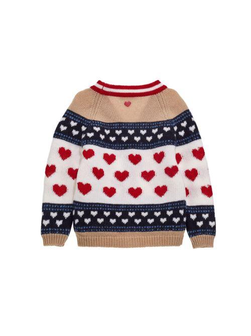 MONNALISA CARDIGAN JACQUARD COLLEGE