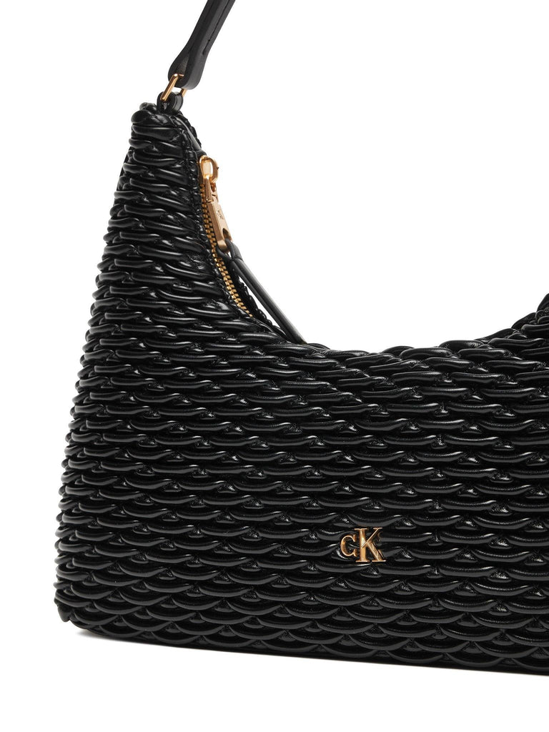 CALVIN KLEIN PLEATED SHOU?LDER BAG