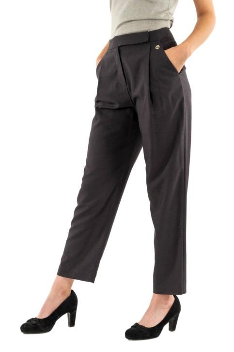 YES ZEE PANTALONE DONNA MORBIDO CON PINCES