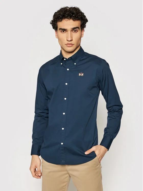 LA MARTINA MAN SHIRT L/S POPLIN STRETCH