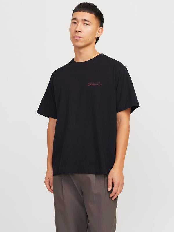 JACK AND JONES JORRETIRO BACK TEE SS CREW NECK SE25