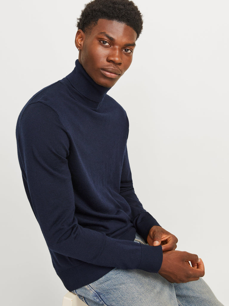 JACK AND JONES JPRBLAMERINO KNIT ROLL NECK