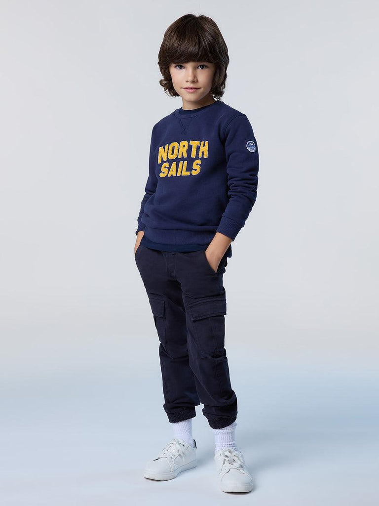 NORTH SAILS CREWNECK SWEATSHIRT WITH GRAPHIC