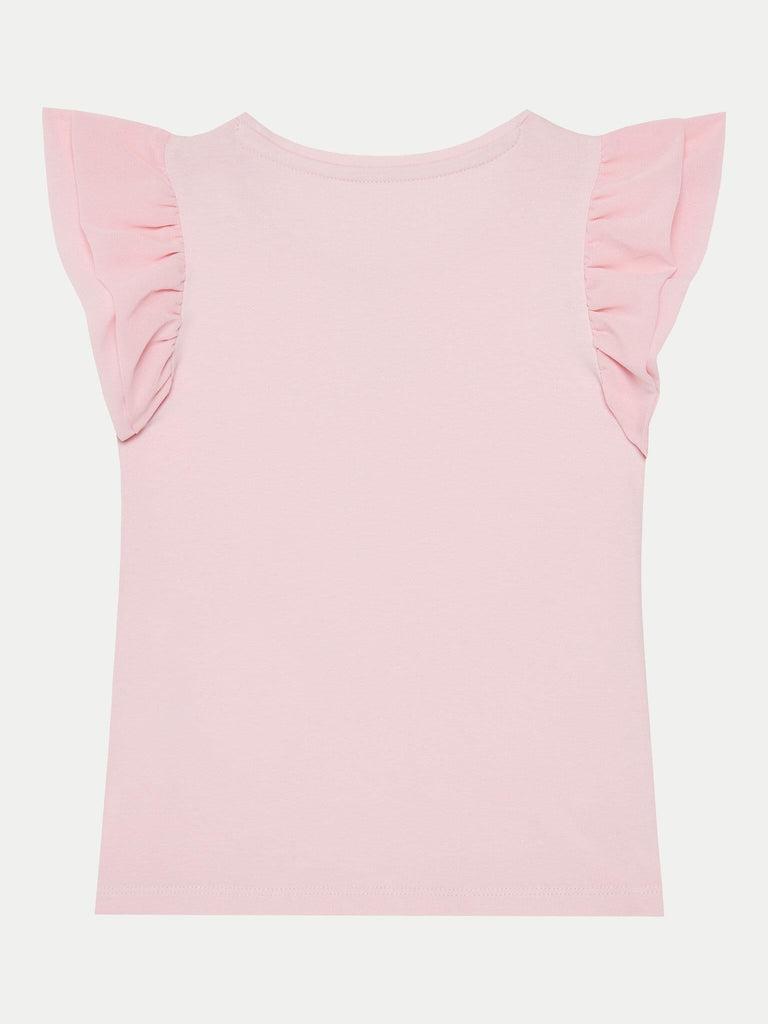 GUESS SS T-SHIRT W/CHIFFON