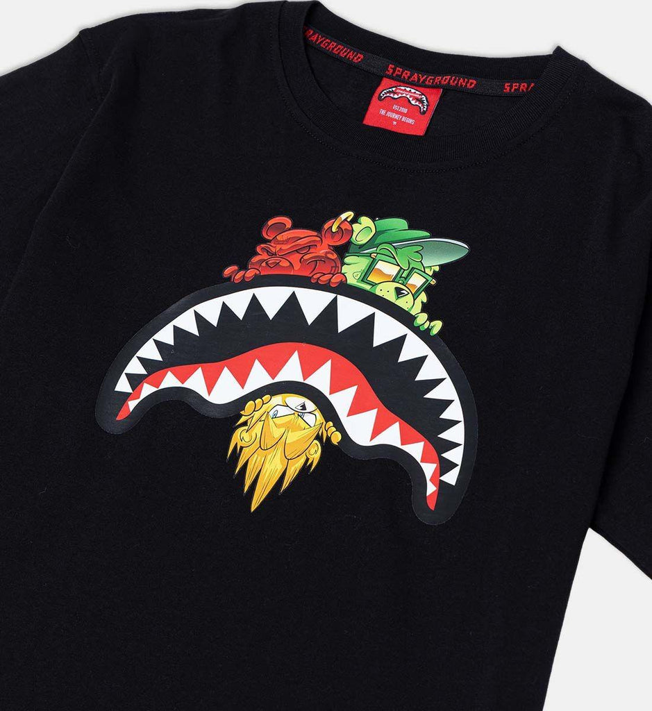 SPRAYGROUND SHARKS IN PARIS CHARACTERS SNEAKIN TSHIRT