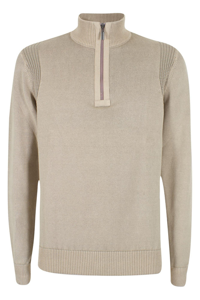 YES ZEE MAGLIA UOMO LUPETTO CON MEZZA ZIP