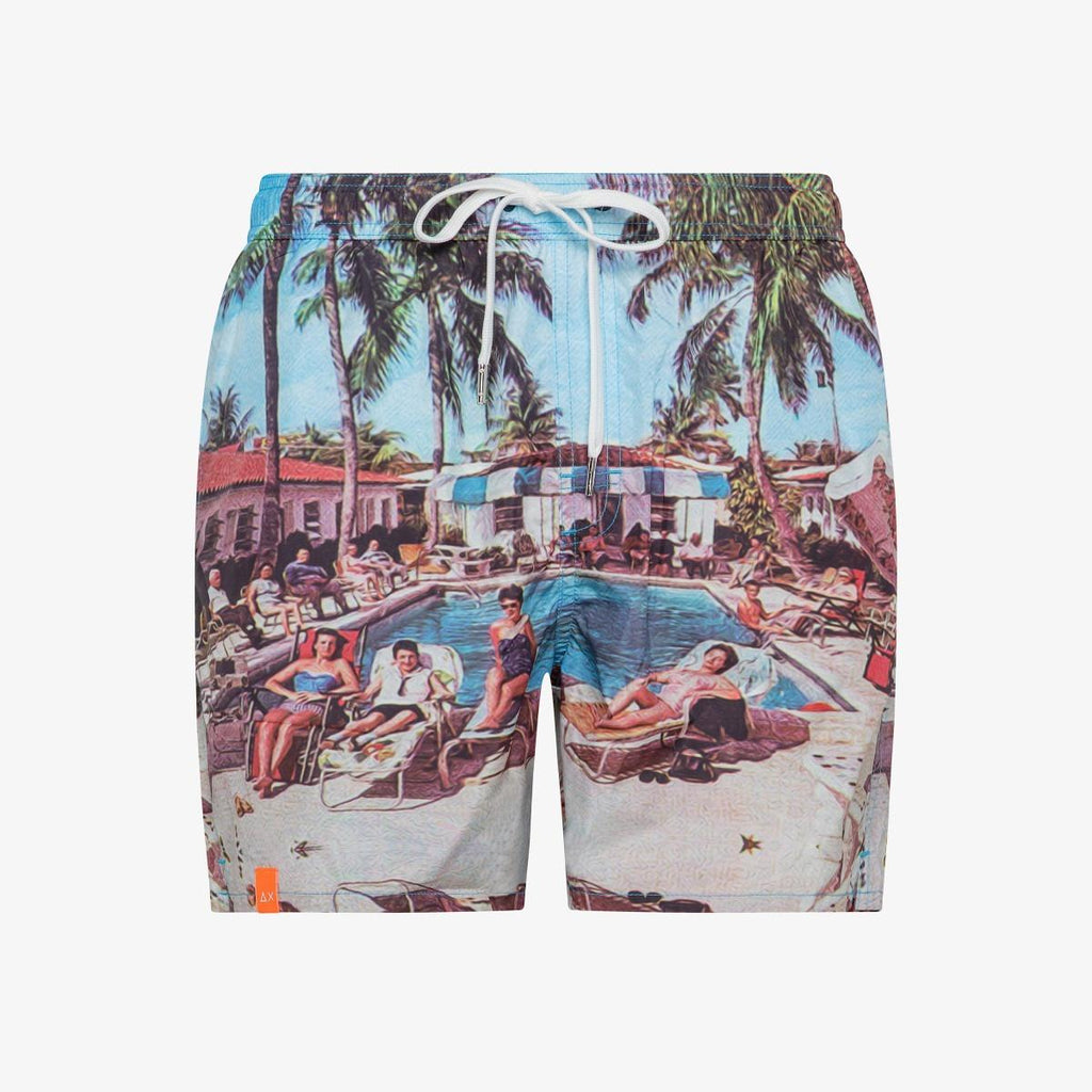 SUN68 SWIM PANT LANDSCAPE