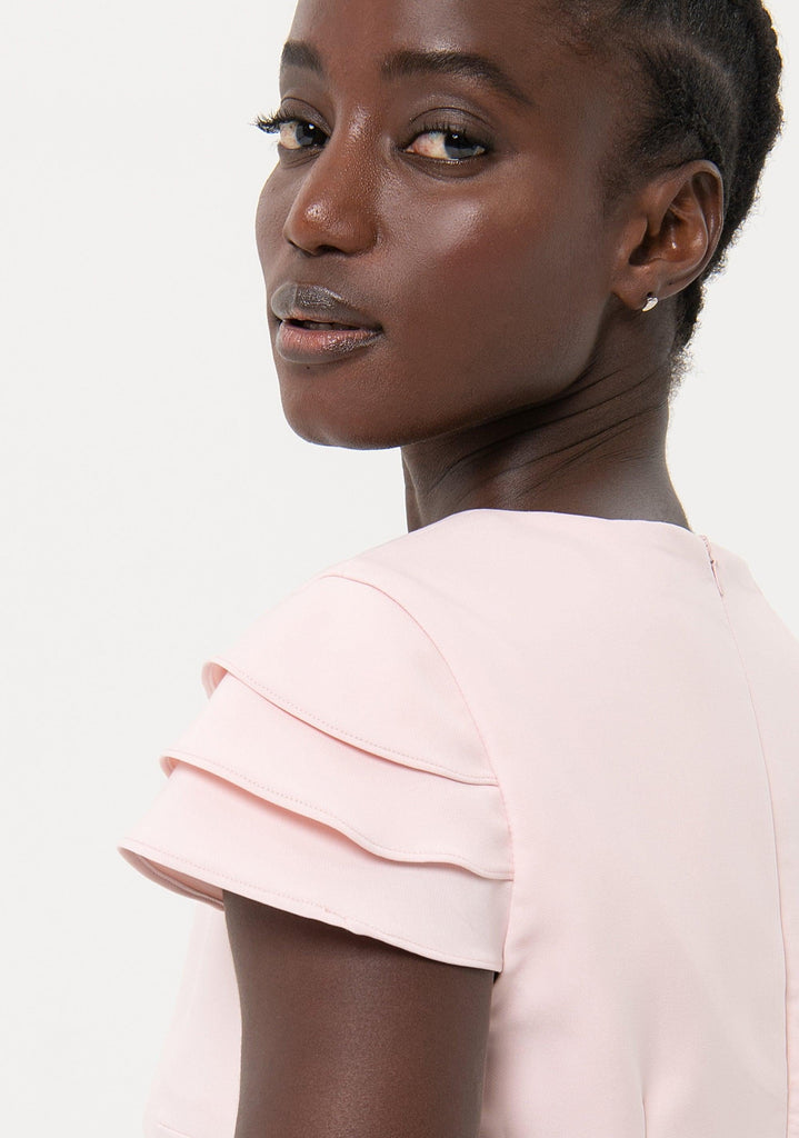 FRACOMINA SHORT DRESS ROSE