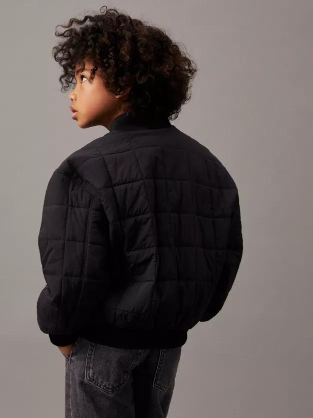 CALVIN KLEIN JEANS QUILTED ZIPPED BOMBER