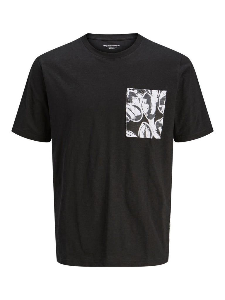 JACK AND JONES JORSPLIT AOP POCKET TEE SS CREW NECK