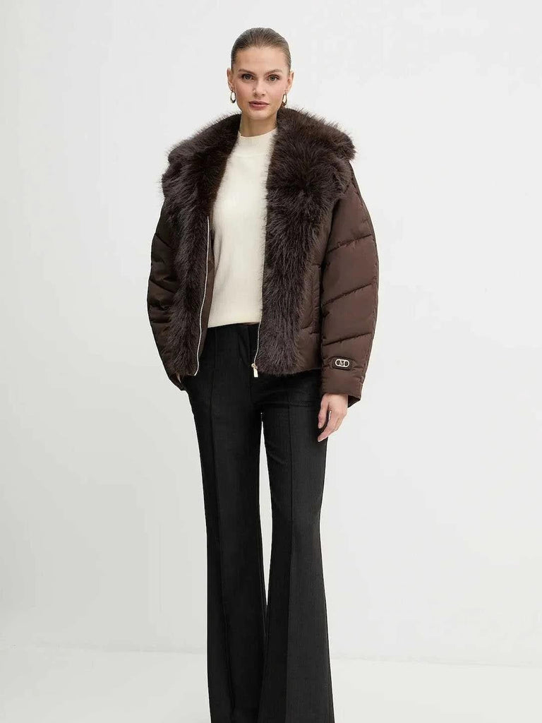 GUESS MARCIANO ESTELLA PADDED JACKET WITH FUR