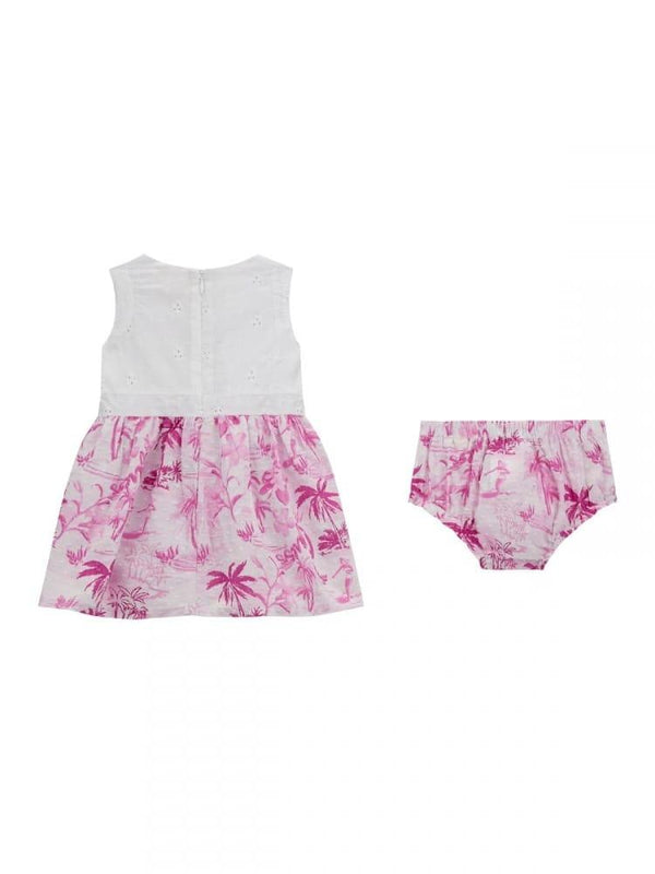 GUESS MIXED FABRIC SS DRES