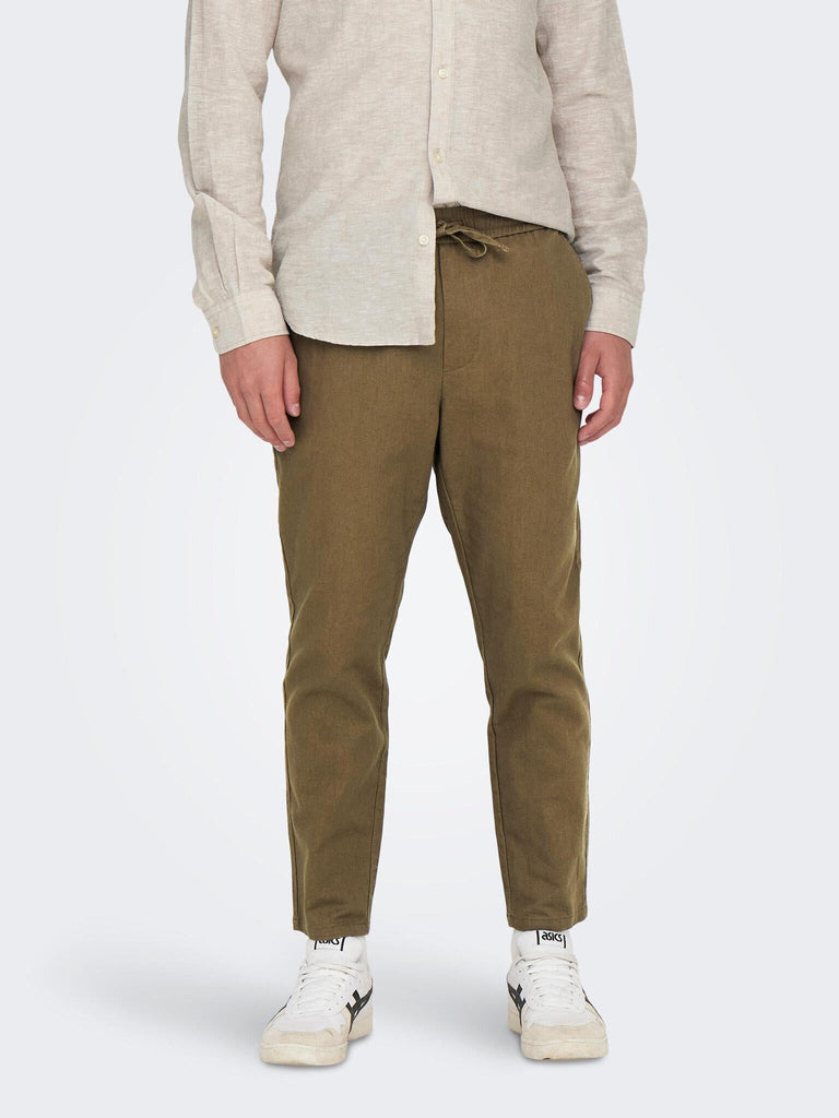 ONLY&SONS ONSLINUS CROP 0007 COT LIN PNT NOOS
