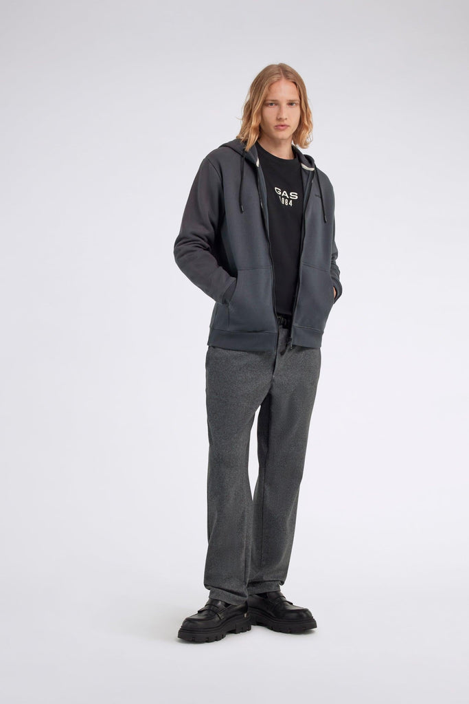 GAS SWEN HOOD ZIP BRAND.