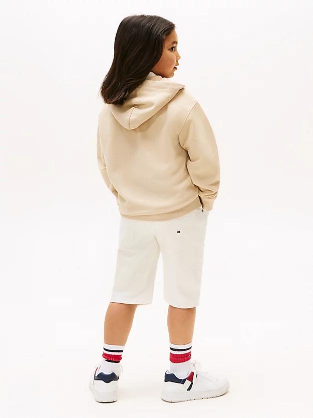 TOMMY HILFIGER TONAL FLAG EMB  ZIP HOODIE