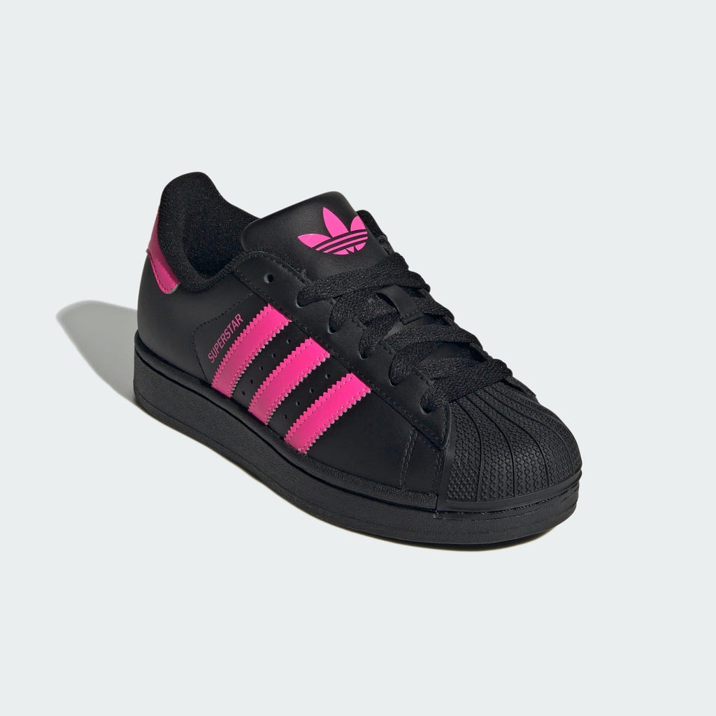 ADIDAS ORIGINALS SUPERSTAR II J      CBLACK/LUCPNK/CBLACK