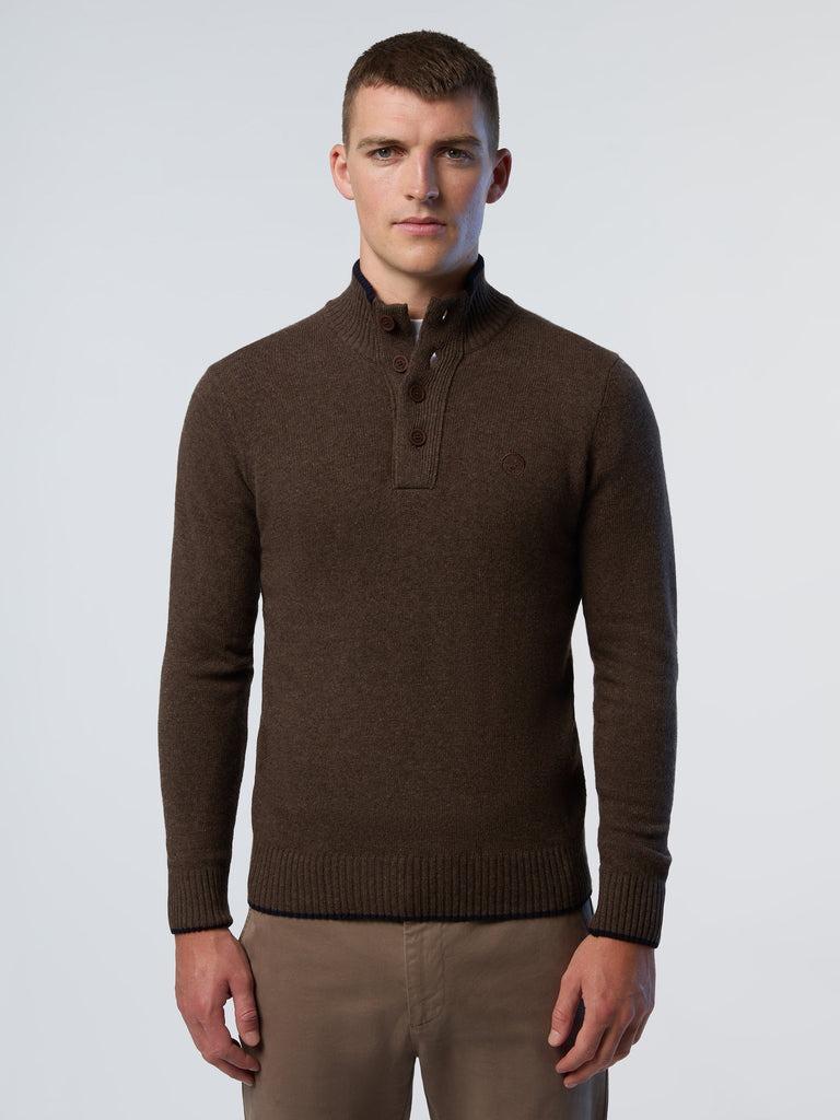 NORTH SAILS HALF BUTTON 7GG KNITWEAR