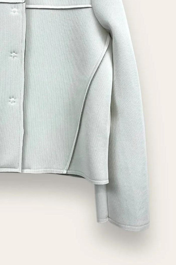 LOVEme Giacca neoprene con bottoni a taglio vivo