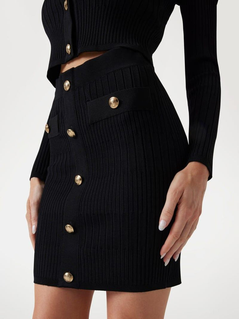 GUESS MARCIANO JANET RIBBED SKIRT SWTR