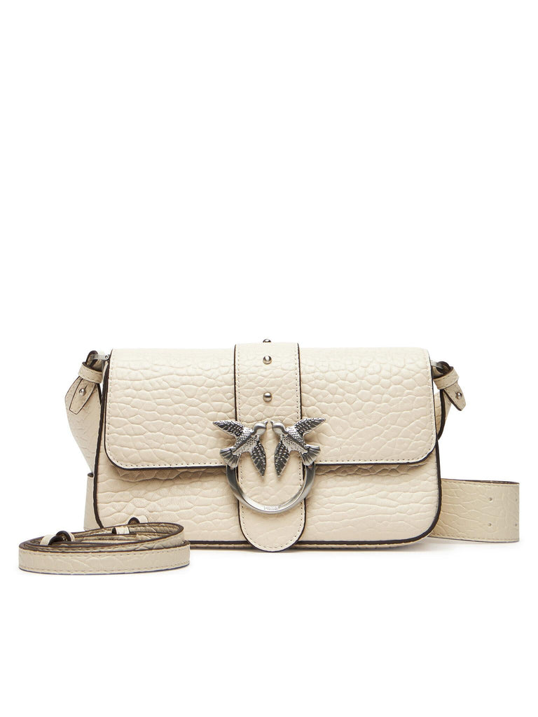 PINKO LOVE ONE MINI SLOUCHY FL PELLE