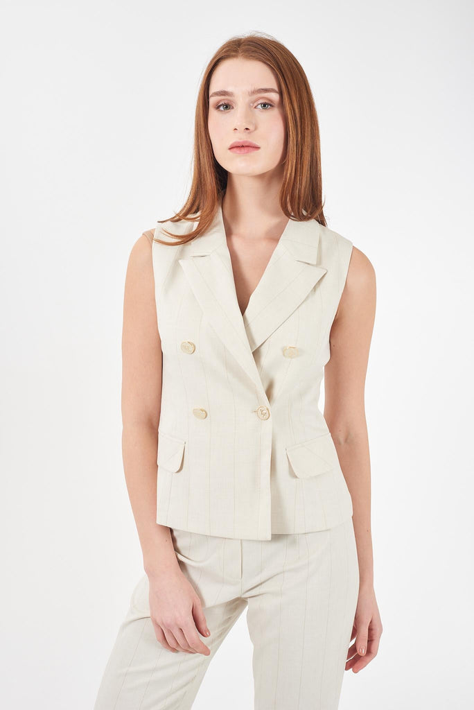 YES ZEE GILET DONNA DOPPIOPETTO