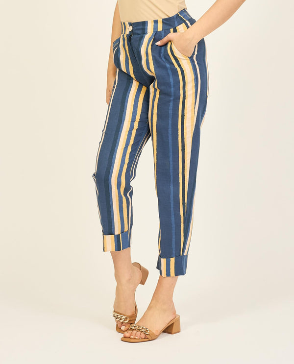 YES ZEE PANTALONE DONNA STAMPATO