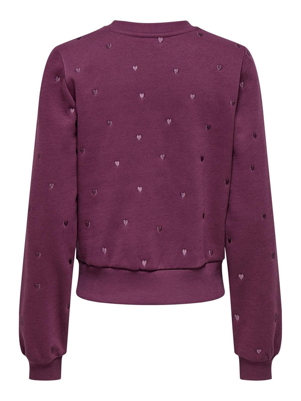 ONLY ONLATIKA L/S O-NECK GLITTER EMB. BOX SWT