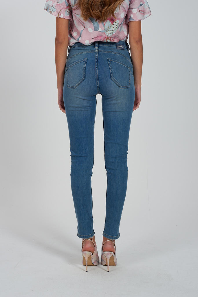 YES ZEE JEANS DONNA TIPO 5 TASCHE PUSH UP