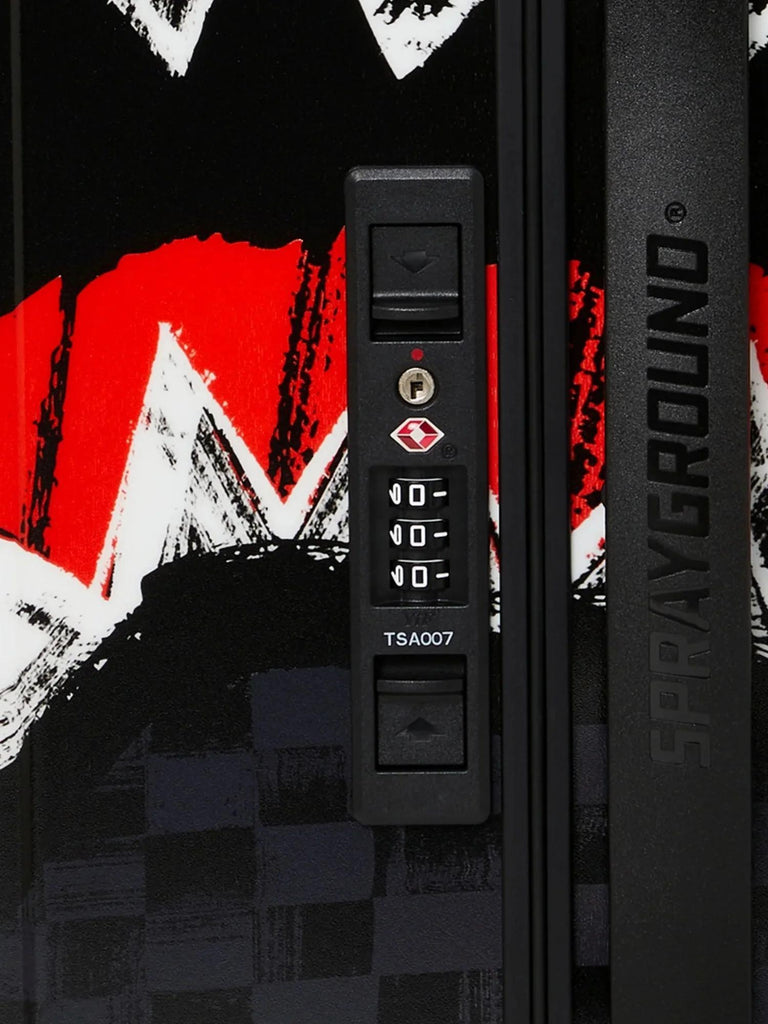 SPRAYGROUND SCRIBBLE SHARK CARRY-ON LUGGAGE