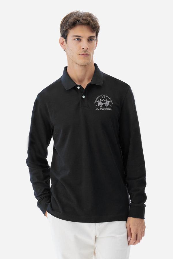 LA MARTINA MAN L/S POLO PIQUET STRETCH