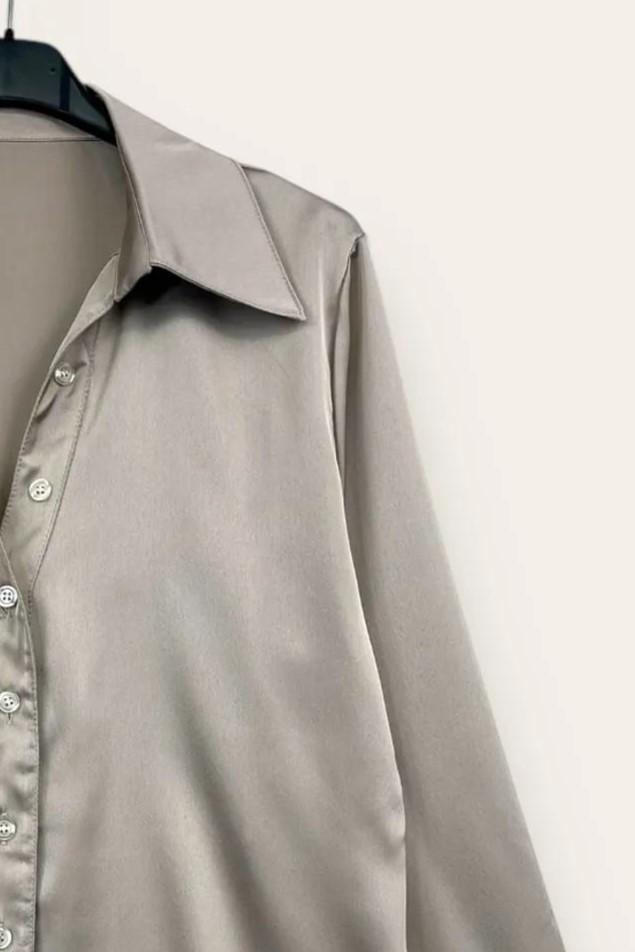 LOVEme Camicia in raso scollo a V