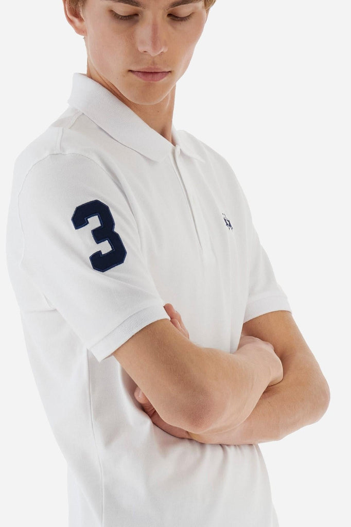 LA MARTINA MAN POLO SEMI PIQUET STRETCH