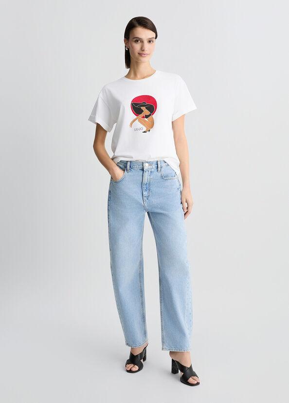 LIU JO ECS T-SHIRT BASICA M/C