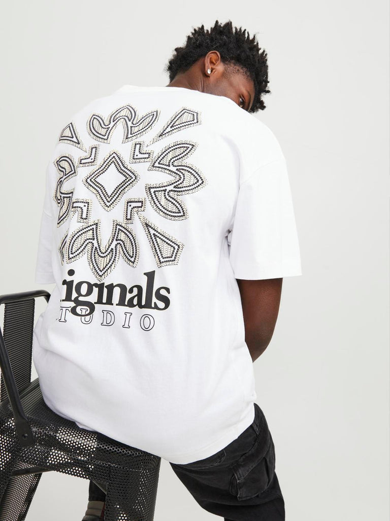 JACK AND JONES JORBARI BACK TEE SS CREW NECK