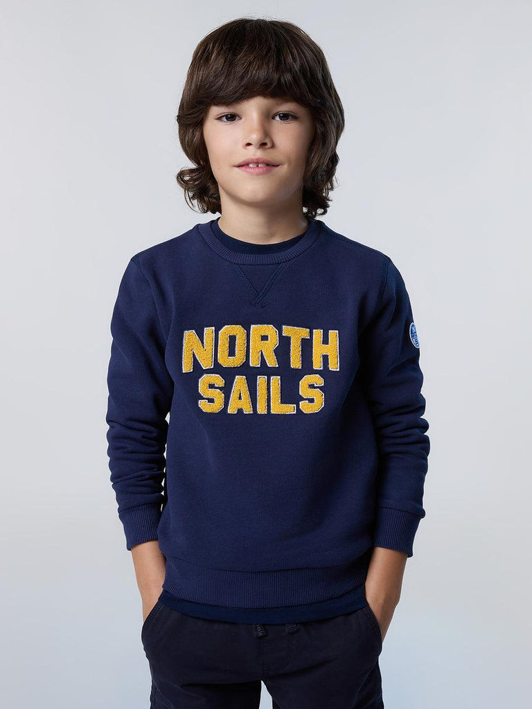 NORTH SAILS CREWNECK SWEATSHIRT WITH GRAPHIC