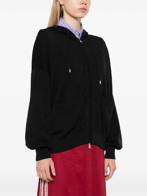 PINKO TIRAGE HOODIE CARDIGAN RASATO