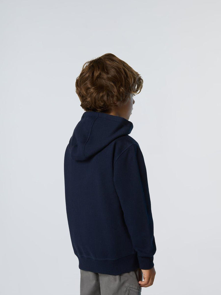 NORTH SAILS HOODED FULL  ZIP SWEATSHIRT W/GRAPHIC