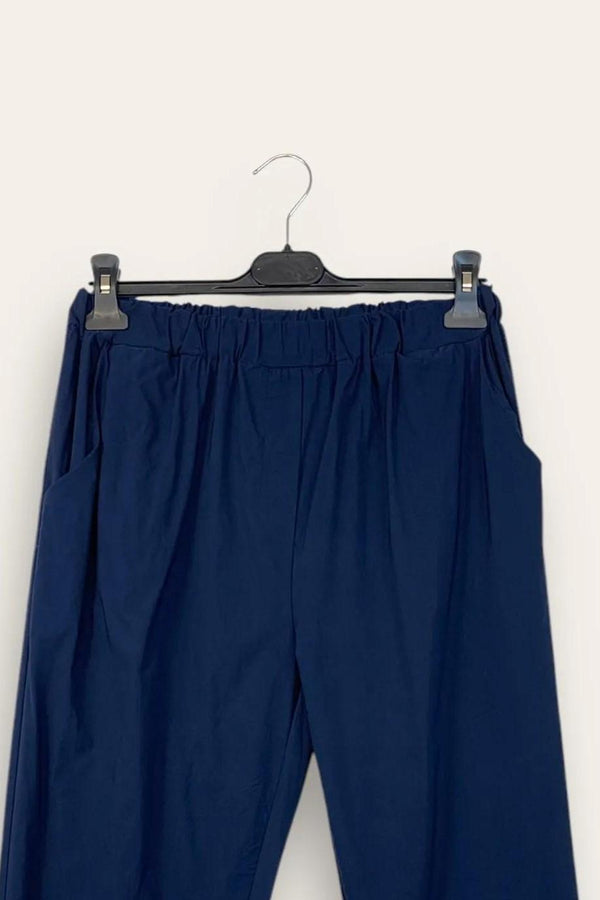 LOVEme Pantalone a sigaretta con elastico in vita