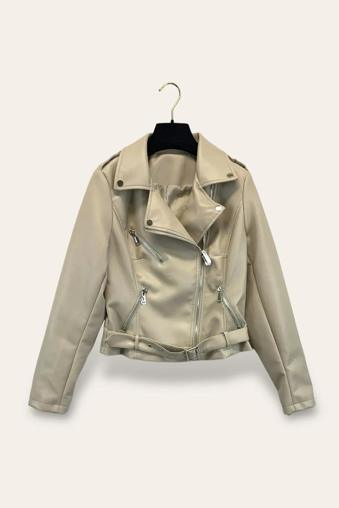 LOVEme Giacca chiodo in ecopelle