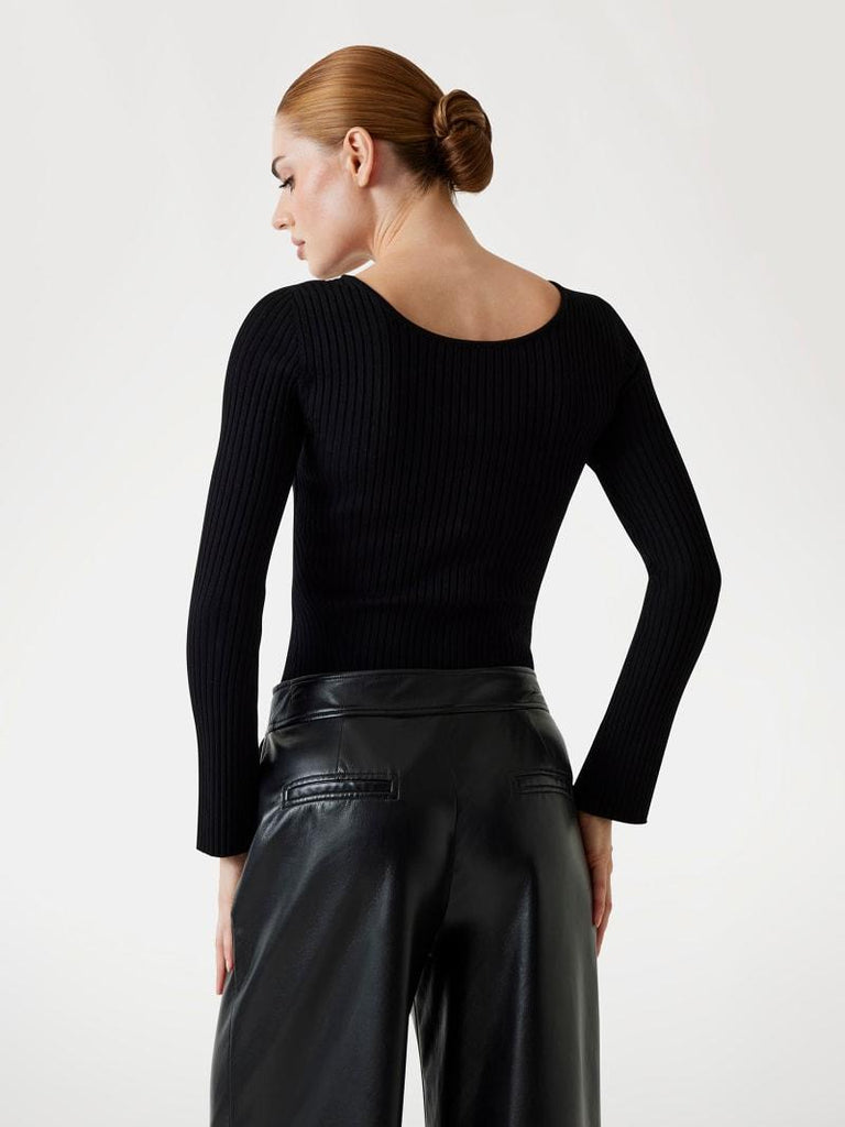GUESS MARCIANO AGATHE RIBBED LS SWTR