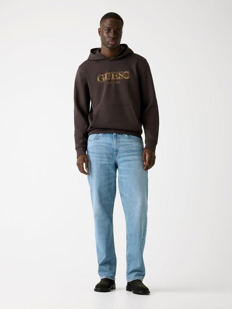 GUESS HOODED BASIC SWEATSHIRT