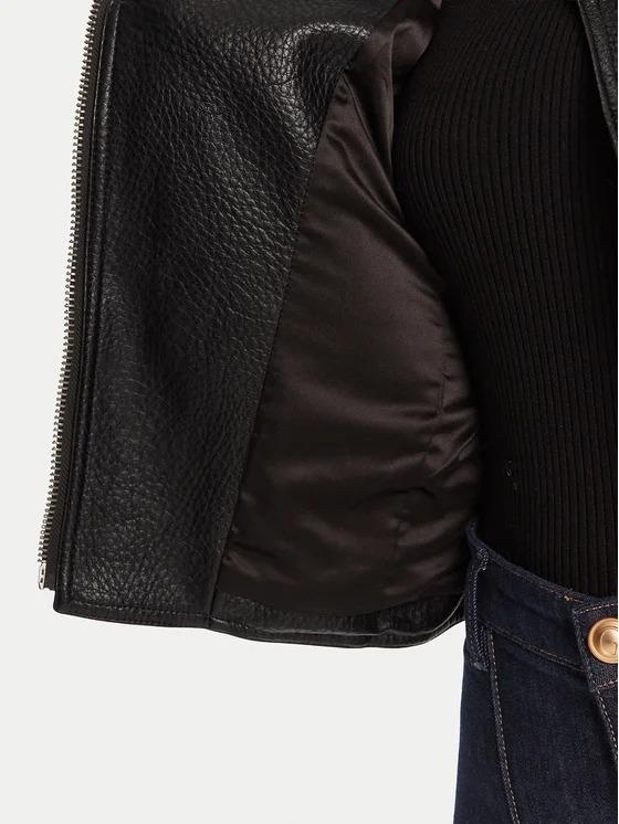 GUESS JEANNINE PU STITCHED JACKET