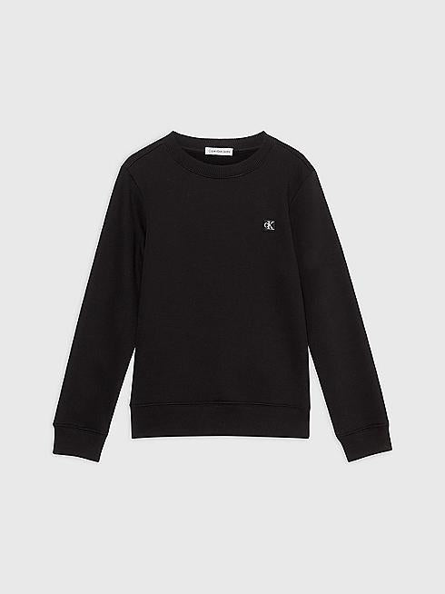 CALVIN KLEIN JEANS MONOGRAM MINI BADGE CREWNECK