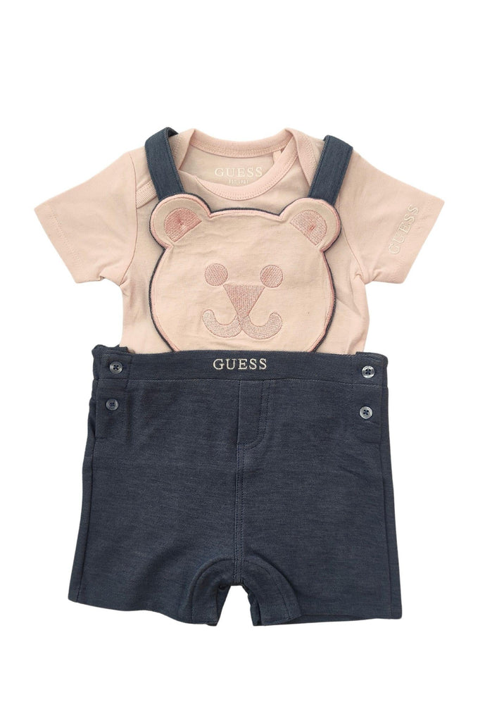 GUESS SET BODY+ KNIT DENIM OVERALL