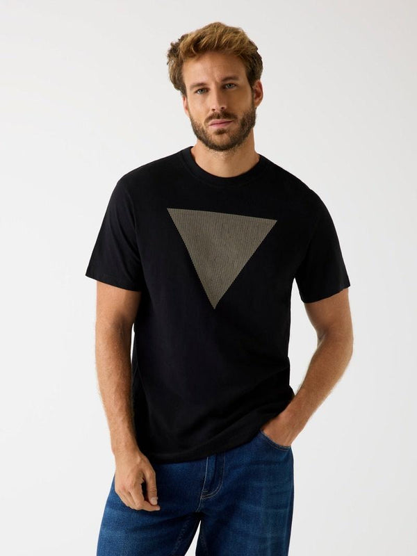 GUESS CN SS TRIANGLE LOGO TEE